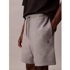Calvin Klein Grey Shorts Calvin Klein Terry Cotton Blend Chino Drawstring Shorts