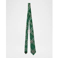 Burberry Ties Burberry Check Silk Tie - Leaf