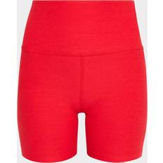 Spacedye Keep Pace Biker Shorts - Candy Apple Red Heather