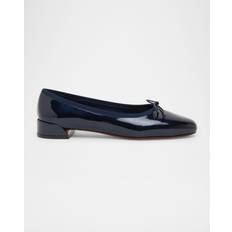 Christian Louboutin 39 Lave sko Christian Louboutin Sweetie Jane Patent Ballet Flats - Red