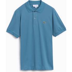 Lacoste Ventilerande Pikétröjor Lacoste Topp Herr Pikétröja Med Logotypemblem - Blå