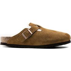Birkenstock Outdoor Slippers Birkenstock Boston Shearling Suede Leather - Mink