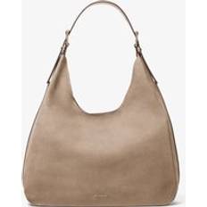 Michael Kors Large Nubuck Hobo Shoulder Bag - Natural