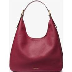 Michael Kors Purple Handbags Michael Kors Large Pebbled Leather Hobo Shoulder Bag - Purple