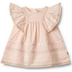 Wheat Baby Girls Minna Frill Dress - Light Pink