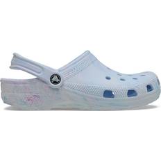 Crocs Blåa Träskor Crocs Adults' Classic Watercolor Marble Clog - Blue/White