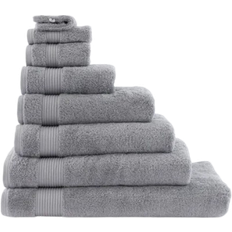 Dunelm Egyptian Cotton Bath Towel Silver (200x100cm)