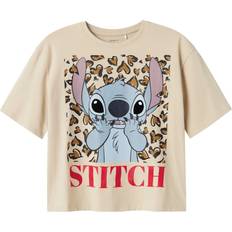 Name It Nkfjixi Stitch Ss Rlx Top Box Noos - Beige