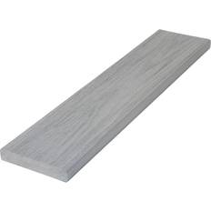 Timber Wolf Tropical Hardwoods 1-in x 6-in x 12-ft Driftwood Grey Square PVC Deck Board