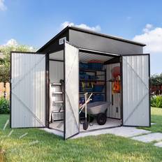 Aoxun Economy Series Galvanized Steel Storage Shed 8-ft x 6-ft (Building Area )