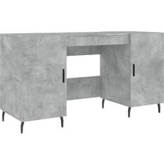 vidaXL 829568 Concrete Grey Skrivbord 50x140cm