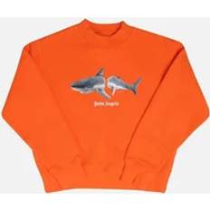 Palm Angels Boy's Juniors Shark Crewneck Sweatshirt - Orange