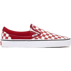 Vans Röda Skor Vans Slip-On Checkerboard Skate Shoe - Chili Pepper - Red