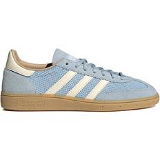 Men Handball Shoes adidas Mens Handball Spezial Athletic Shoe - Clear Sky/Cream White/Warm Sandstone