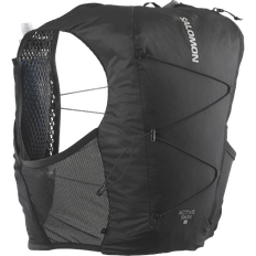 Polyamide Running Backpacks Salomon Active Skin 8 Running Vest - Black/Metal