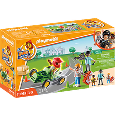 Playmobil Duck On Call Ambulance Action Help the Racing Driver 70919
