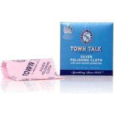 Jewellerybox Town Talk Mini Polishing Cloth - Silver