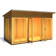 Shire Wood Small Cabins Shire Lela 12 x 6 Summerhouse Lockable Double Doors (Building Area )