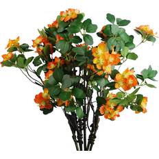 Orange Decorative Items Leaf Pack of 6 x 60cm Flower Foliage Spray 60cm 6 Pack Artificial Plant