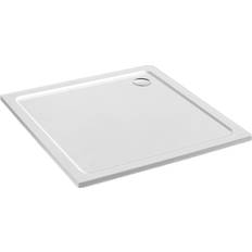Gelcoat Stone Low Profile Modern Square Shower Tray 3 cm H x 80 cm W x 80 cm D