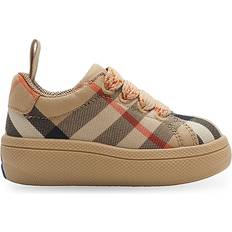 Childrens Check Sneakers - Sand