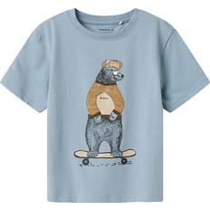 24-36M T-shirts Name It NmmLinden T-shirt - Dusty Blue