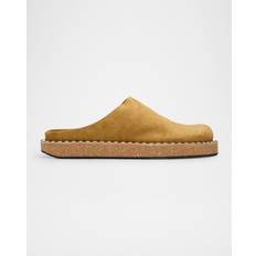 46 - Herre Sandaler med hæl Loewe Men's Rivet Suede Mules - Medium Tabacco