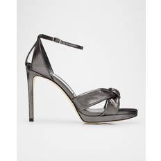 Gråa Sandaletter Jimmy Choo Läder Plattformsandaler Dam - Rosie