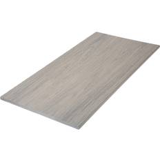 Decking Timber Wolf Tropical Hardwoods 1-in x 12-in x 12-Feet PVC Silver Teak Fascia Deck Board