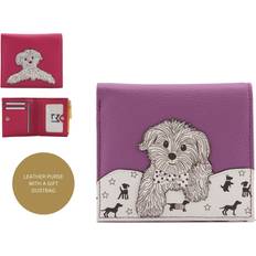 Pink Coin Purses Mala Leather Coco Puppy Purse - Compact