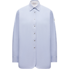 Moncler Men Shirts Moncler Long-Sleeve Cotton Shirt - Dark Blue