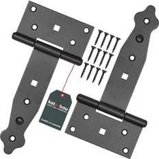 Svarta Gångjärn Kotarbau Charnières en T 150 mm Acier Noir 2 pcs