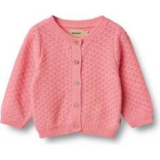 9-12M Koftor Wheat Cardigan Stickad Magnella Flamingo Rosa