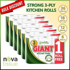 Giant 3-Ply Thickness Towel 6 - 36 Rolls