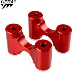 Motorcycle Foot Pegs Maxpower CNC Aluminum Rear Footrests Extension Foot Rests - Red