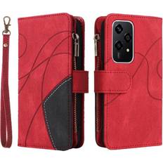 GANGXUN Case for Honor 200 Lite 5G Two-color Stitching Zipper Wallet