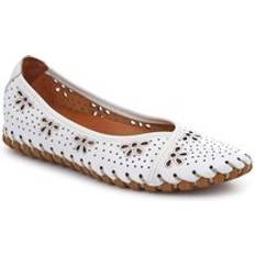Pavers Heels & Pumps Pavers Leather Cushioned Pumps - White
