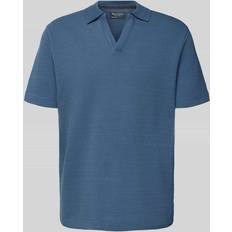 Marc O'Polo Poloshirt Regular Fit Baumwoll-Elasthan-Mix - Blau