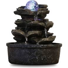 Zen Light Inomhusfontän LittleRock Naturvattenfall 23 cm