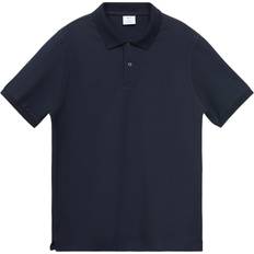 Mango Pikétröjor Mango T-shirt Bomull Korta Ärmar - Marinblå