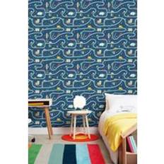 Road Trip 10m Matt Wallpaper Blue One Size