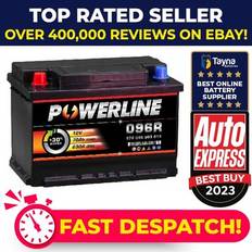 Batteries - Vehicle Batteries Batteries & Chargers Powerline Battery Fits Lexus SC430 4.3 01 to 10 096R 630A 70Ah