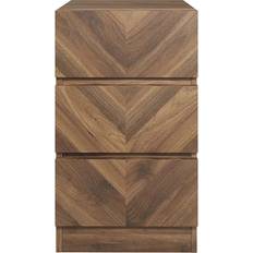 GFW Taranto Walnut Bedside Table 35x39.8cm