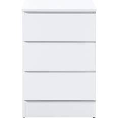 Quadratic Bedside Tables Birlea Oslo Nightstand White Bedside Table 40x40cm