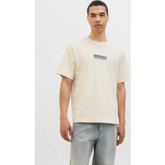 Jack & Jones Återvunnet material T-shirts Jack & Jones Tryck T-shirt Vit