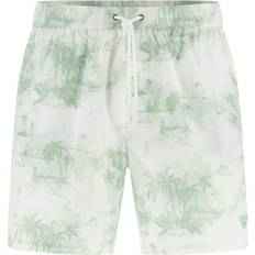 Guess Men Swimwear Guess All Over Print Swim Trunks - Green