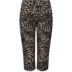 Natur - Unisex Byxor & Shorts Only Carmakoma Byxor carGoldtrash Life Aop Classic Knick - Natur