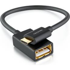 Kablar DeleyCON 0.1m USB 2.0 OTG Adapterkabel Nylon