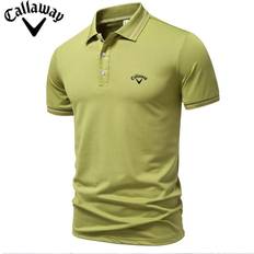 Callaway 2025 Summer New Sport Casual Golf Embroidered Lapel T-shirt - Grass Green