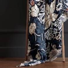 Morris & Co Blankets Morris & Co Strawberry Thief Jacquard 130cm x 170cm Indigo Blankets Blue
